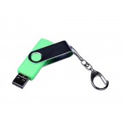 USB 3.0/micro USB/Type-C- флешка на 32 Гб с поворотным механизмом