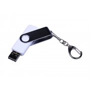 USB 2.0/micro USB/Type-C- флешка на 64 Гб c поворотным механизмом