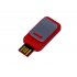 USB 2.0- флешка промо на 64 Гб прямоугольной формы, выдвижной механизм