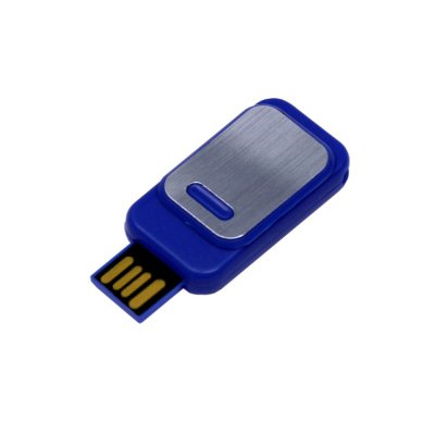 USB 2.0- флешка промо на 32 Гб прямоугольной формы, выдвижной механизм