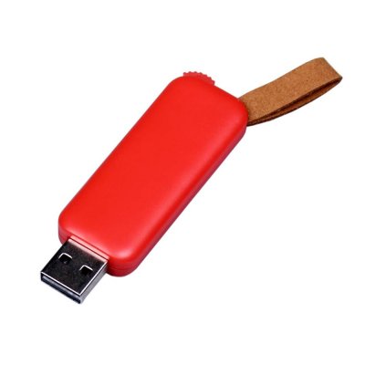 USB 3.0- флешка промо на 128 Гб прямоугольной формы, выдвижной механизм