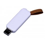 USB 3.0- флешка промо на 128 Гб прямоугольной формы, выдвижной механизм