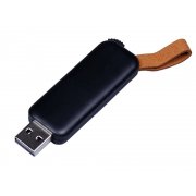 USB 3.0- флешка промо на 32 Гб прямоугольной формы, выдвижной механизм