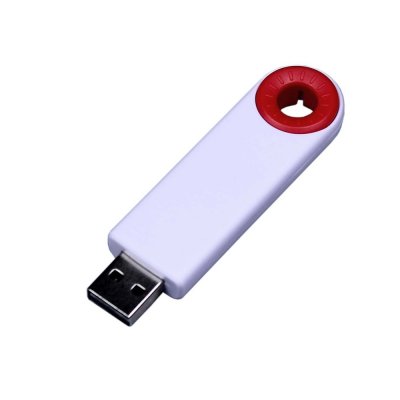 USB 3.0- флешка промо на 64 Гб прямоугольной формы, выдвижной механизм