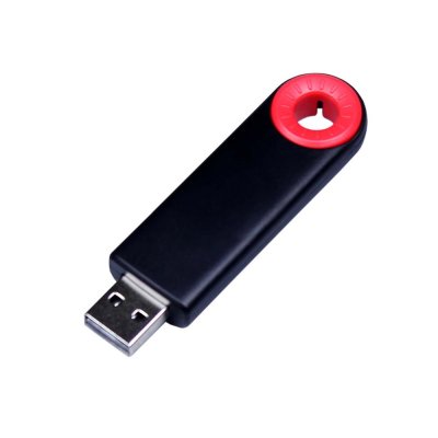 USB 3.0- флешка промо на 128 Гб прямоугольной формы, выдвижной механизм