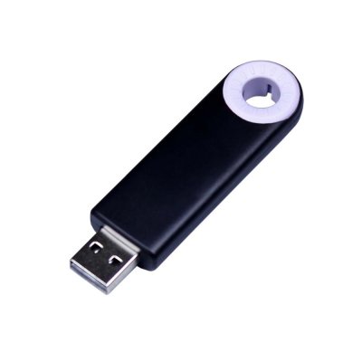 USB 3.0- флешка промо на 64 Гб прямоугольной формы, выдвижной механизм