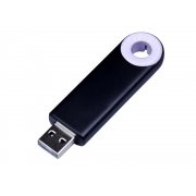 USB 2.0- флешка промо на 32 Гб прямоугольной формы, выдвижной механизм