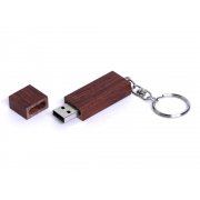 USB 2.0- флешка на 64 Гб прямоугольная форма, колпачок с магнитом