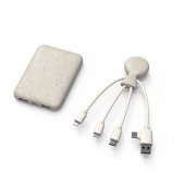 Внешний аккумулятор «BioPack» c кабелем «Mr. Bio», 5000 mAh