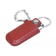 USB 2.0- флешка на 8 Гб в массивном корпусе с кожаным чехлом арт. 6214.8.14