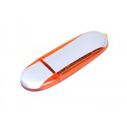 USB 2.0- флешка промо на 8 Гб овальной формы
