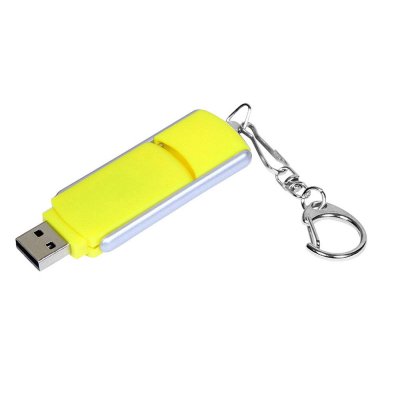 USB 2.0- флешка промо на 8 Гб с прямоугольной формы с выдвижным механизмом