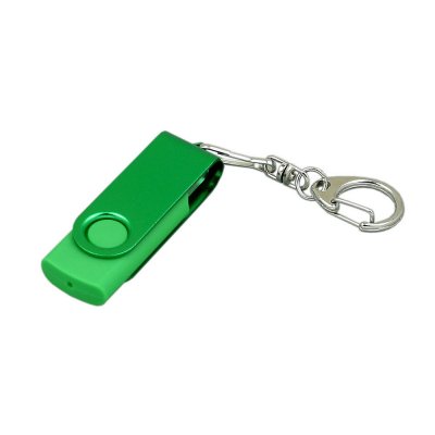 USB 3.0- флешка промо на 128 Гб с поворотным механизмом и однотонным металлическим клипом арт. 6331.128.03