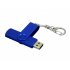 USB 2.0- флешка на 64 Гб с поворотным механизмом и дополнительным разъемом Micro USB