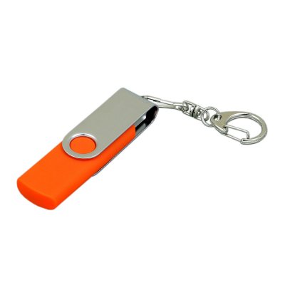 USB 2.0- флешка на 32 Гб с поворотным механизмом и дополнительным разъемом Micro USB арт. 7030.32.08