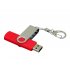 USB 2.0- флешка на 64 Гб с поворотным механизмом и дополнительным разъемом Micro USB