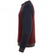 Толстовка унисекс SANDRO, бордовая с темно-синим арт. 01700524
