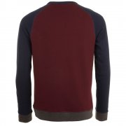 Толстовка унисекс SANDRO, бордовая с темно-синим арт. 01700524