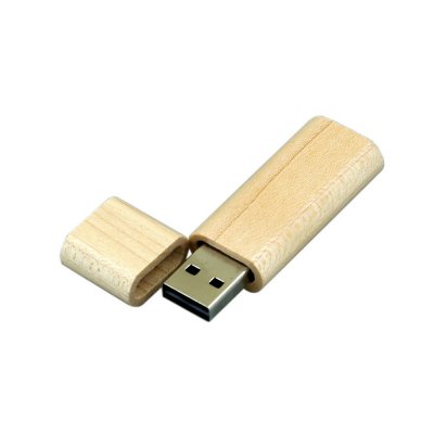 USB 2.0- флешка на 4 Гб эргономичной прямоугольной формы с округленными краями