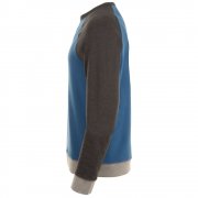 Толстовка унисекс SANDRO, синяя с черным меланжем арт. 01700527