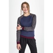 Толстовка унисекс SANDRO, синяя с черным меланжем арт. 01700527