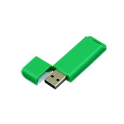 USB 2.0- флешка на 8 Гб с оригинальным двухцветным корпусом