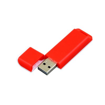 USB 2.0- флешка на 8 Гб с оригинальным двухцветным корпусом