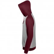 Толстовка унисекс Seattle, серый меланж с бордовым арт. 02998113