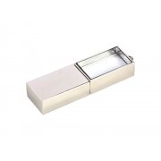 USB 2.0- флешка на 8 Гб кристалл в металле