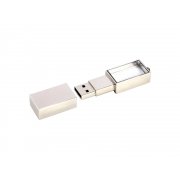 USB 2.0- флешка на 64 Гб кристалл в металле