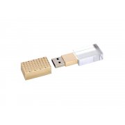 USB 2.0- флешка на 16 Гб кристалл в металле