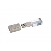 USB 2.0- флешка на 16 Гб кристалл в металле