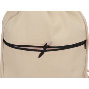 Рюкзак-мешок «Lark» из хлопка 180 г/м2 с цветной молнией арт. 955107