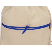 Рюкзак-мешок «Lark» из хлопка 180 г/м2 с цветной молнией