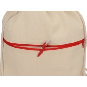 Рюкзак-мешок «Lark» из хлопка 180 г/м2 с цветной молнией арт. 955111