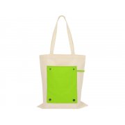 Складная хлопковая сумка для шопинга «Gross» с карманом, 180 г/м2