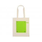 Складная хлопковая сумка для шопинга «Gross» с карманом, 180 г/м2