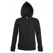 Толстовка женская на молнии с капюшоном Seven Women, черная арт. 5574.30