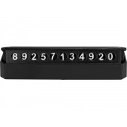 Табличка «Tempark» с номером телефона для временной парковки