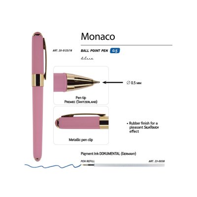 Ручка пластиковая шариковая «Monaco»