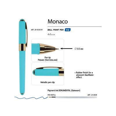 Ручка пластиковая шариковая «Monaco»