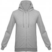 Толстовка на молнии с капюшоном Unit Siverga, серый меланж