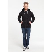 Толстовка на молнии с капюшоном Unit Siverga, черная