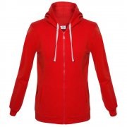 Толстовка на молнии с капюшоном Unit Siverga, красная