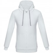 Толстовка на молнии с капюшоном Unit Siverga, белая