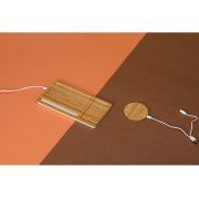 Беспроводное зарядное устройство-органайзер из бамбука «Timber»