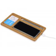 Беспроводное зарядное устройство-органайзер из бамбука «Timber»