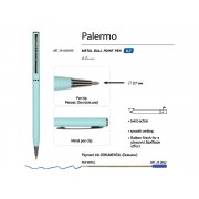 Ручка металлическая шариковая «Palermo», софт-тач