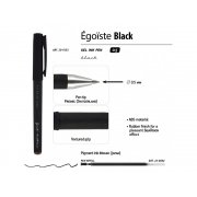Ручка пластиковая гелевая «Egoiste Black» с лого бренда