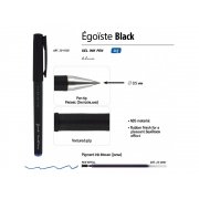 Ручка пластиковая гелевая «Egoiste Black» с лого бренда